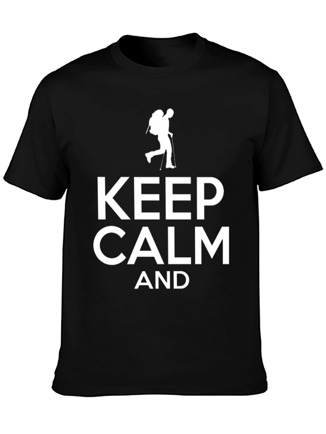 Keep Calm & Hike Black T-Shirt