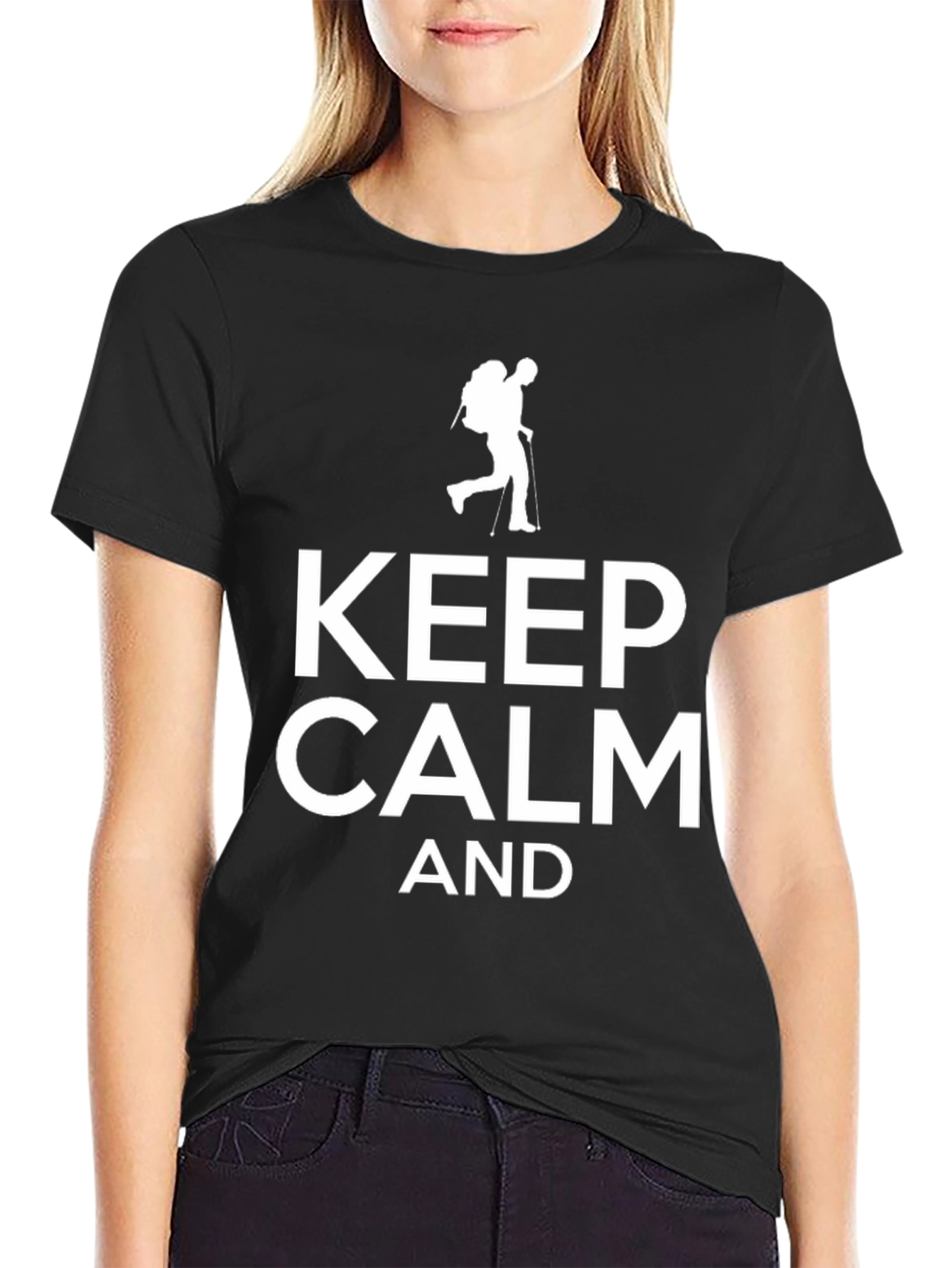Keep Calm & Hike Black T-Shirt