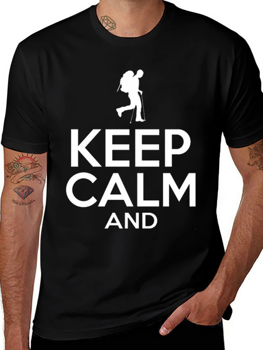 Keep Calm & Hike Black T-Shirt