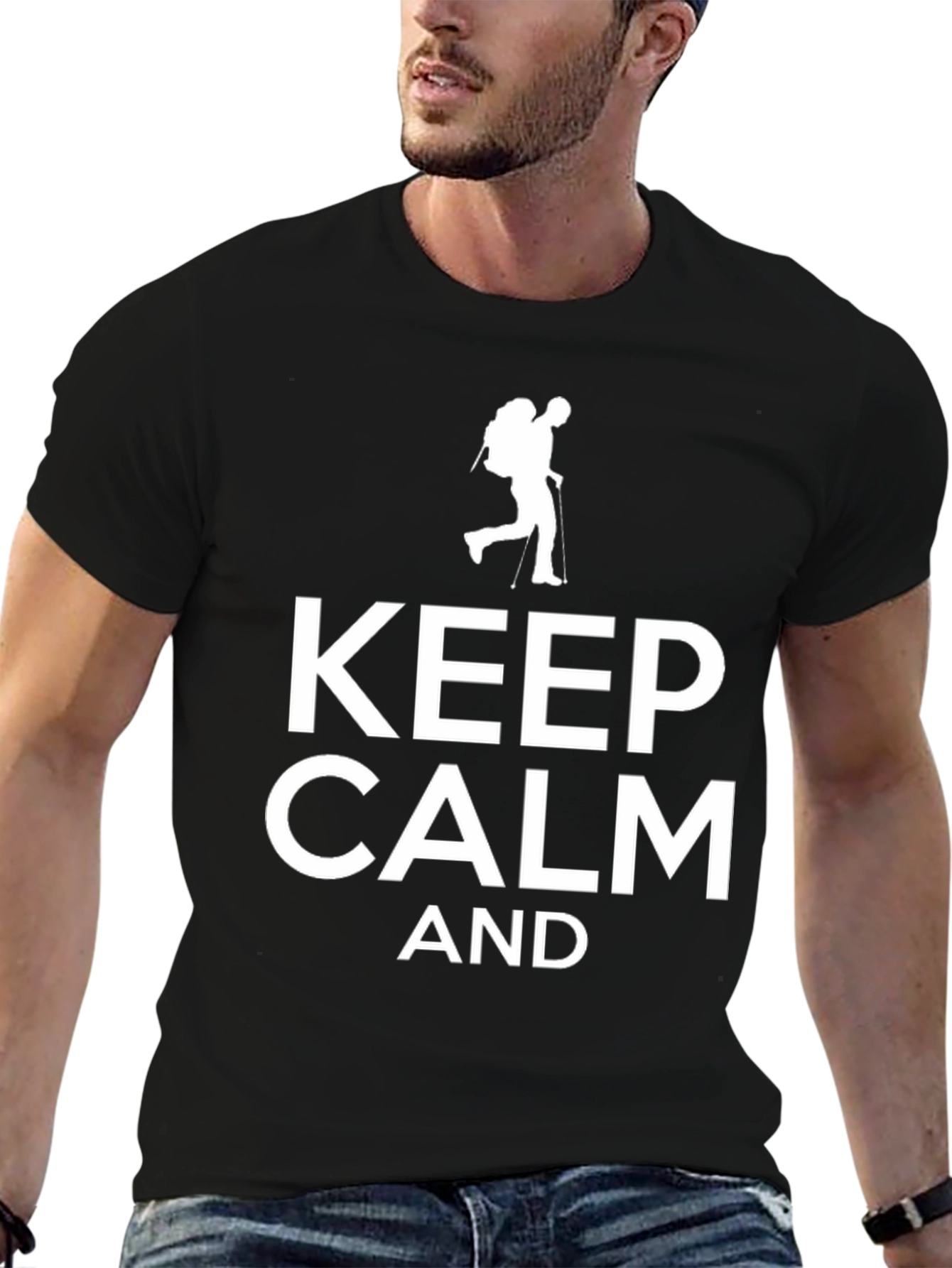 Keep Calm & Hike Black T-Shirt
