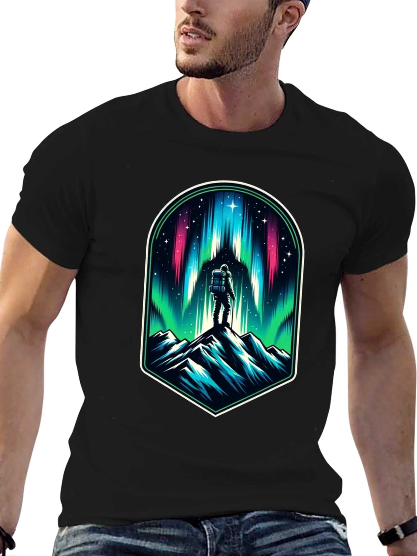Aurora Climber Graphic Tee - Black