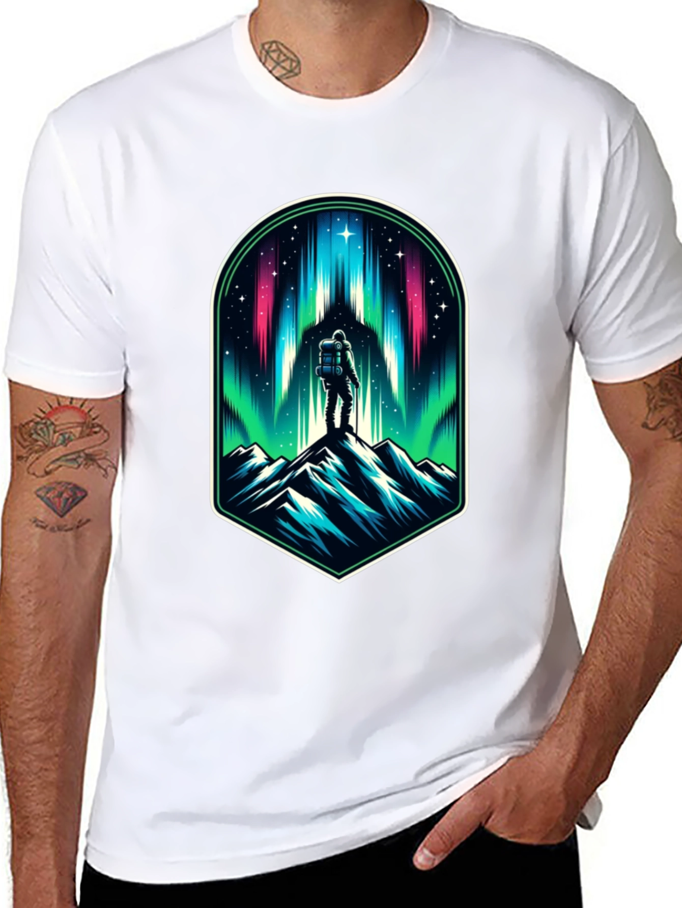 Aurora Climber Graphic Tee - Black