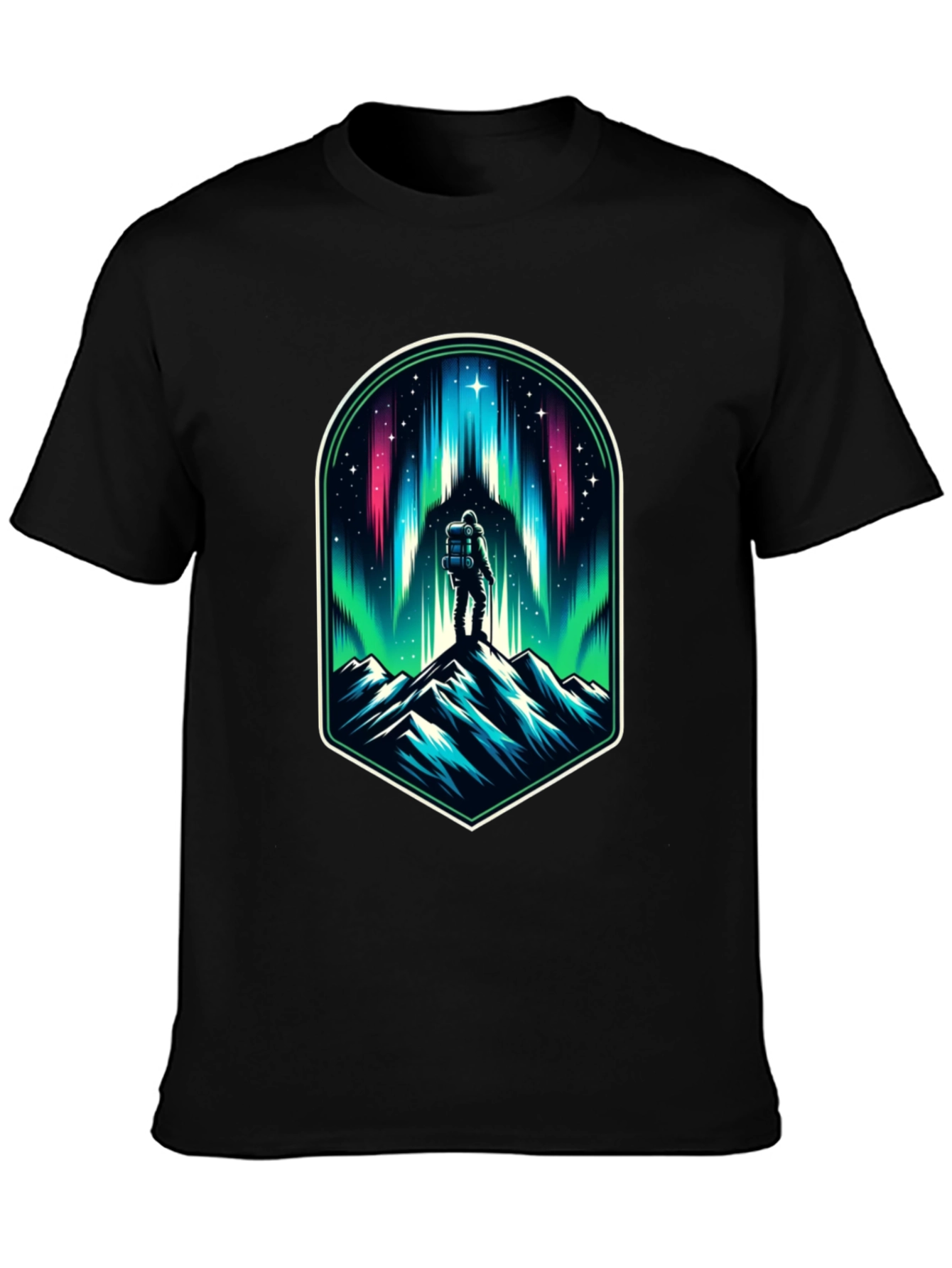 Aurora Climber Graphic Tee - Black