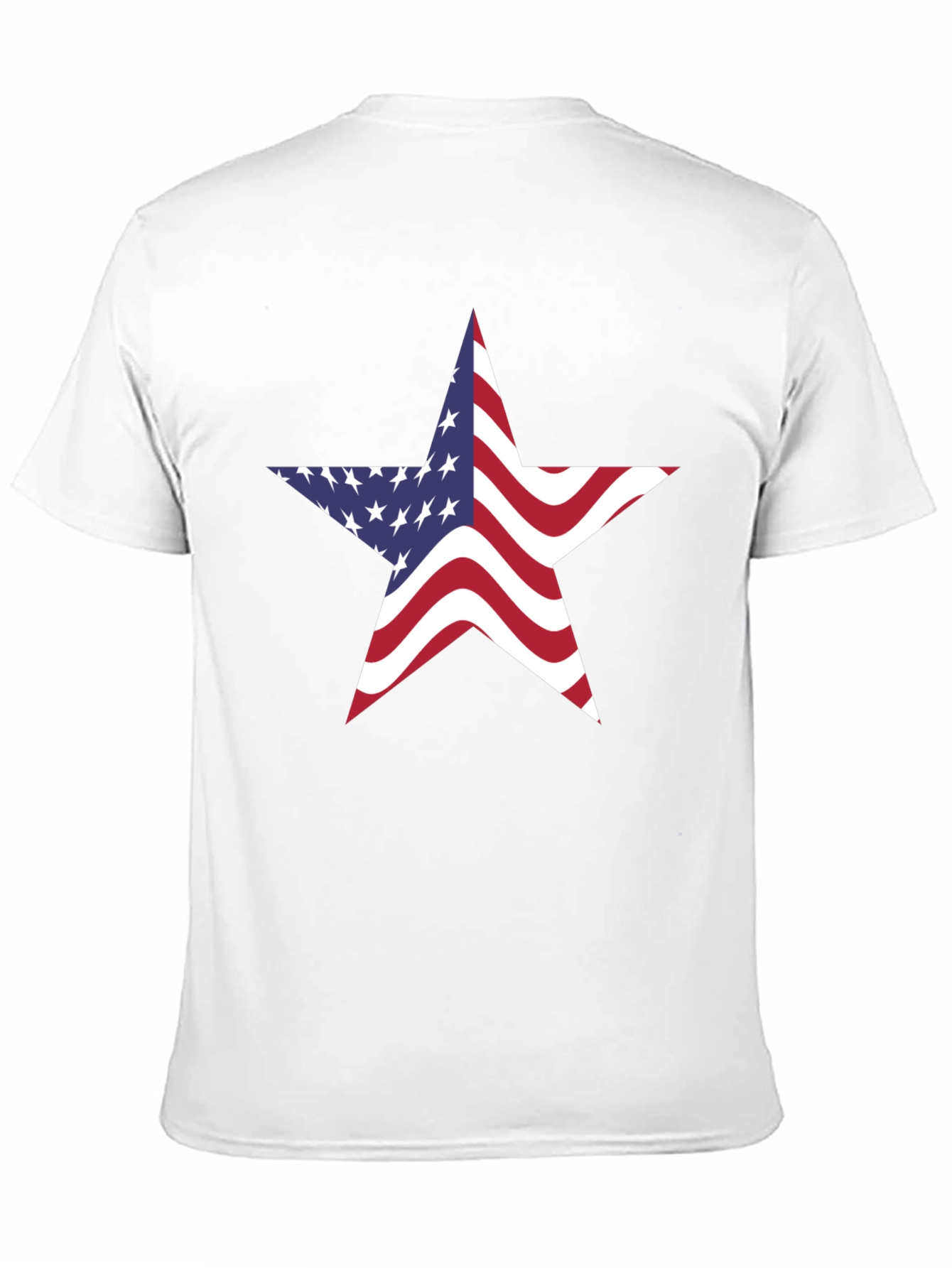 American Flag Star Graphic Tee - Patriotic Pride
