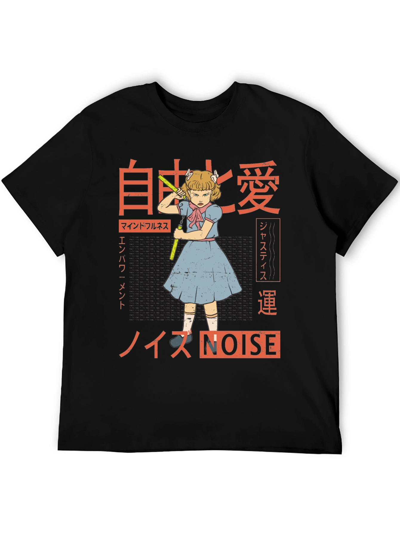 Noise Graphic Tee - Anime Girl T-Shirt
