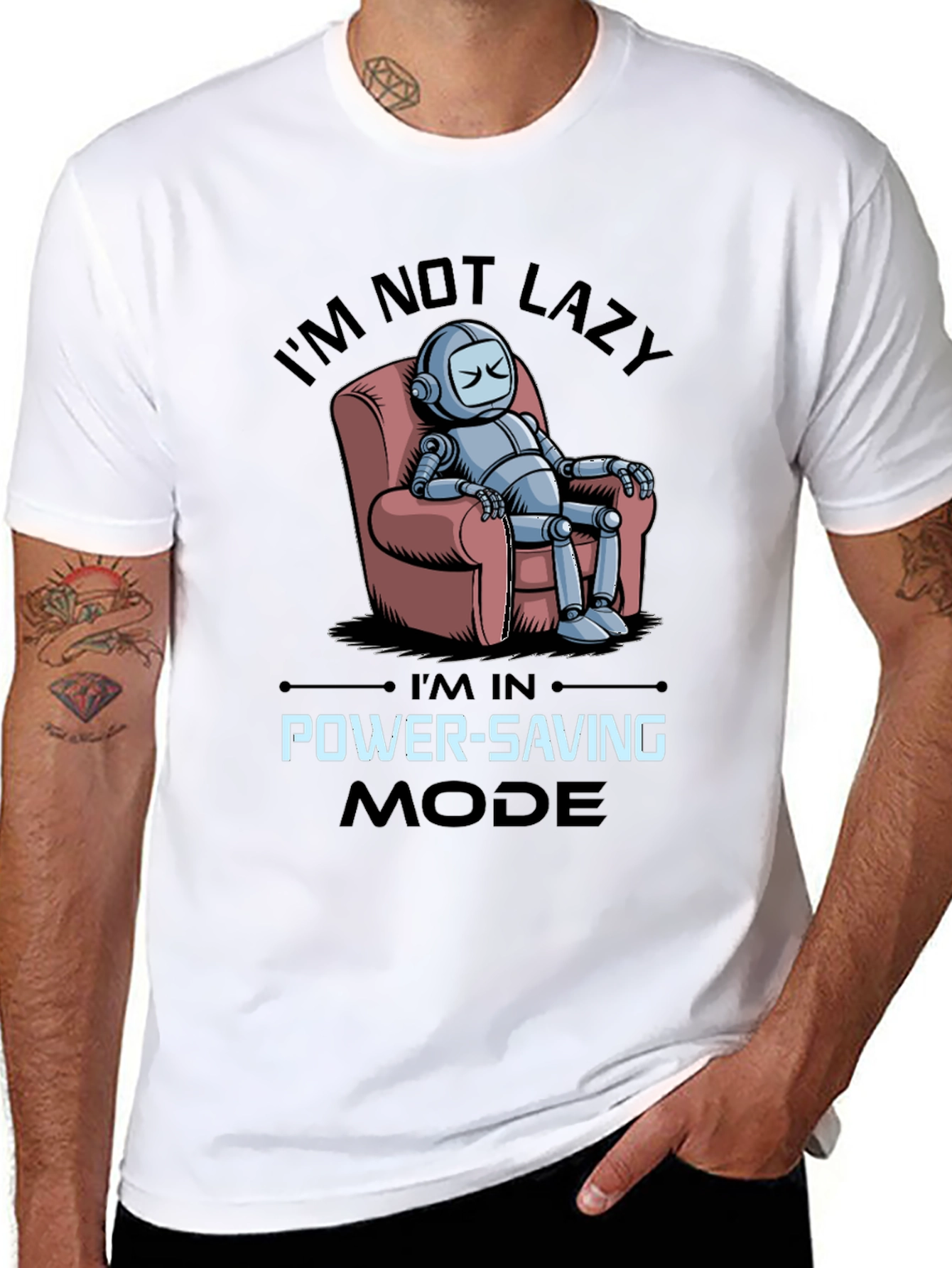 Im Not Lazy Robot T-Shirt