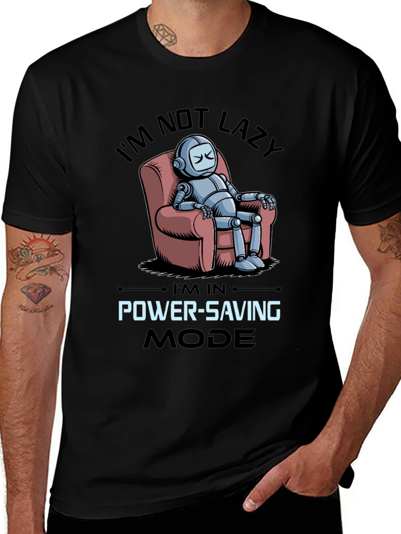 Im Not Lazy Robot T-Shirt