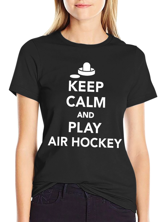Keep Calm Air Hockey Graphic Tee