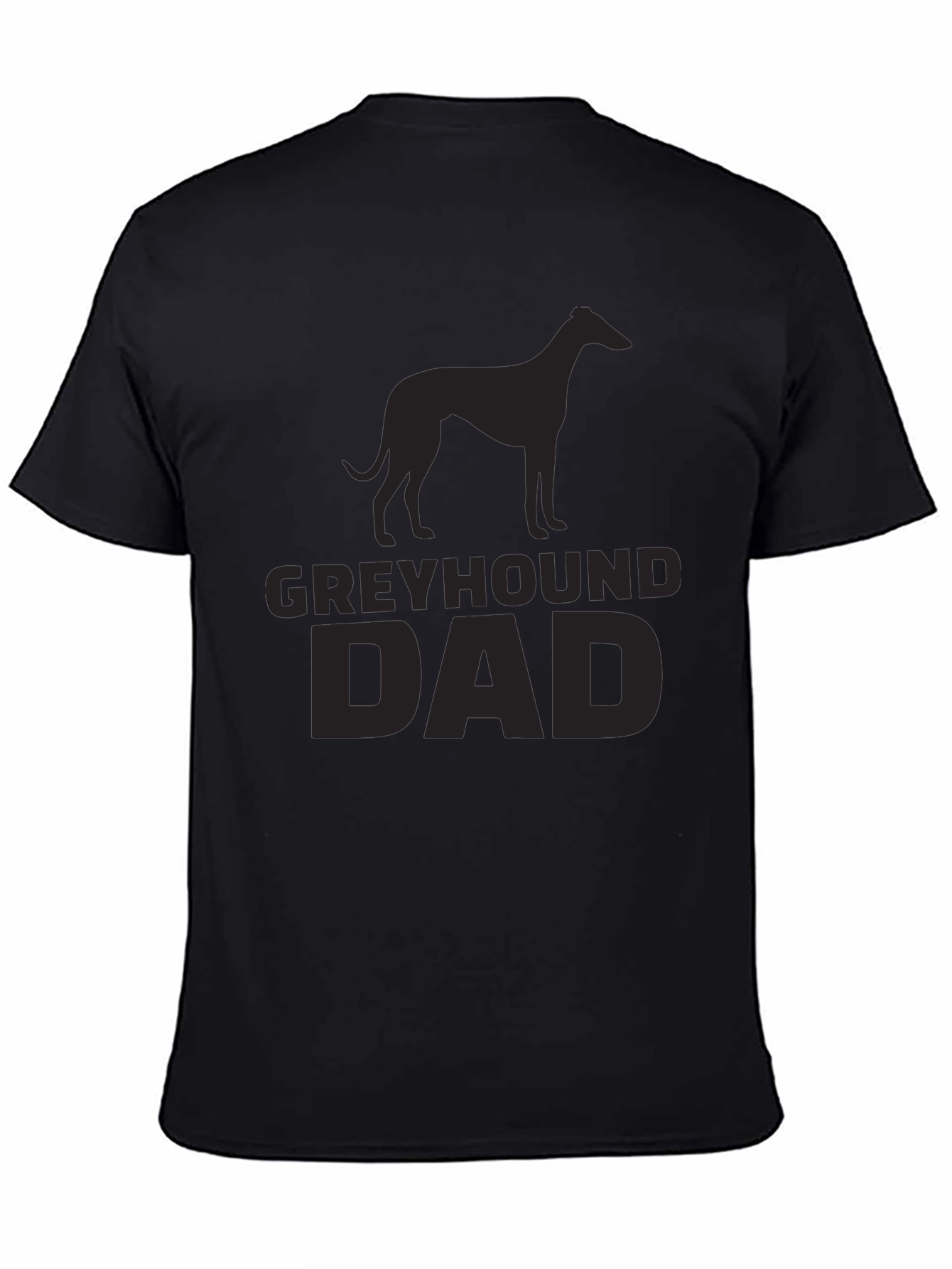 Greyhound Dad Black T-Shirt