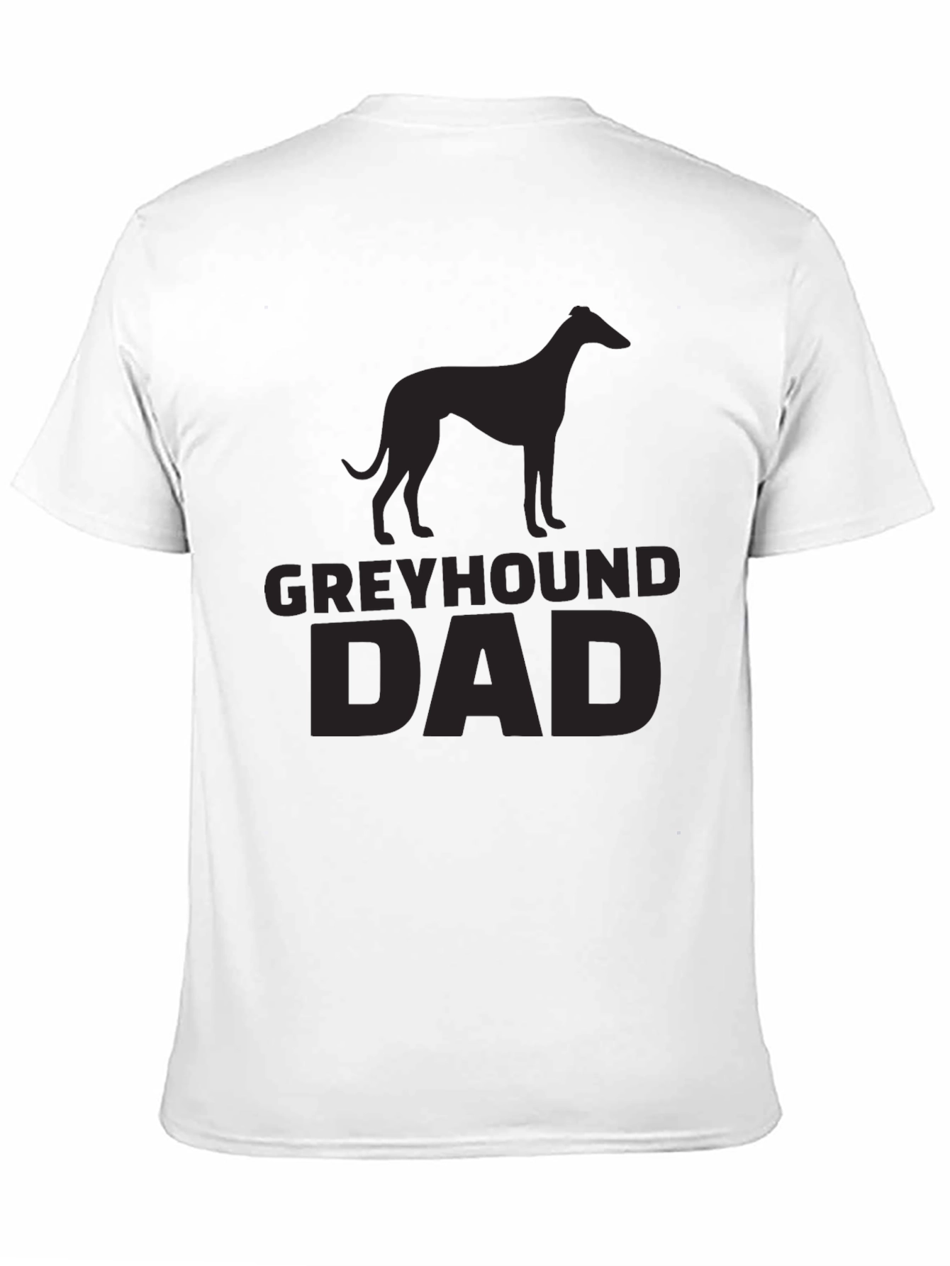 Greyhound Dad Black T-Shirt