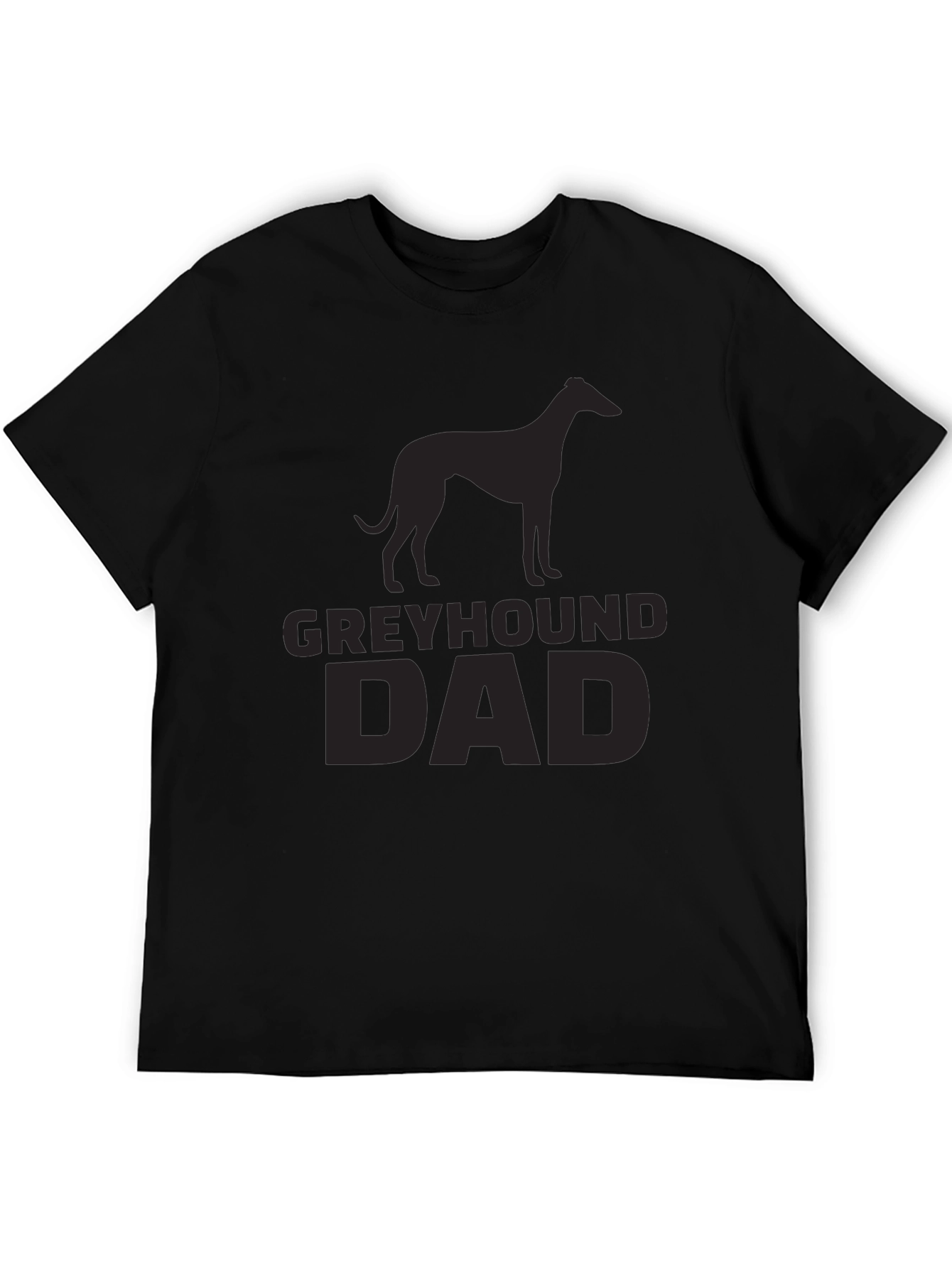 Greyhound Dad Black T-Shirt