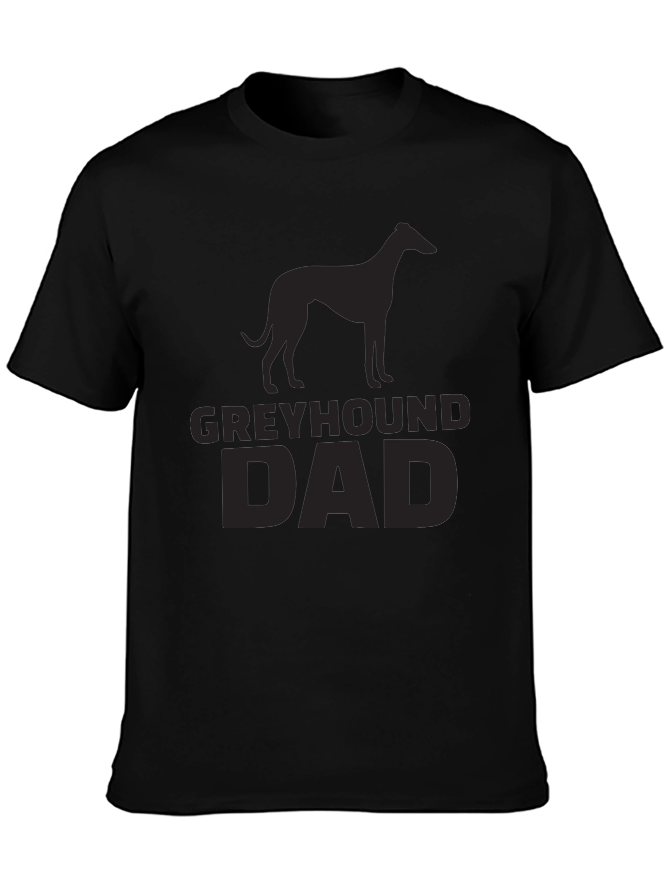 Greyhound Dad Black T-Shirt