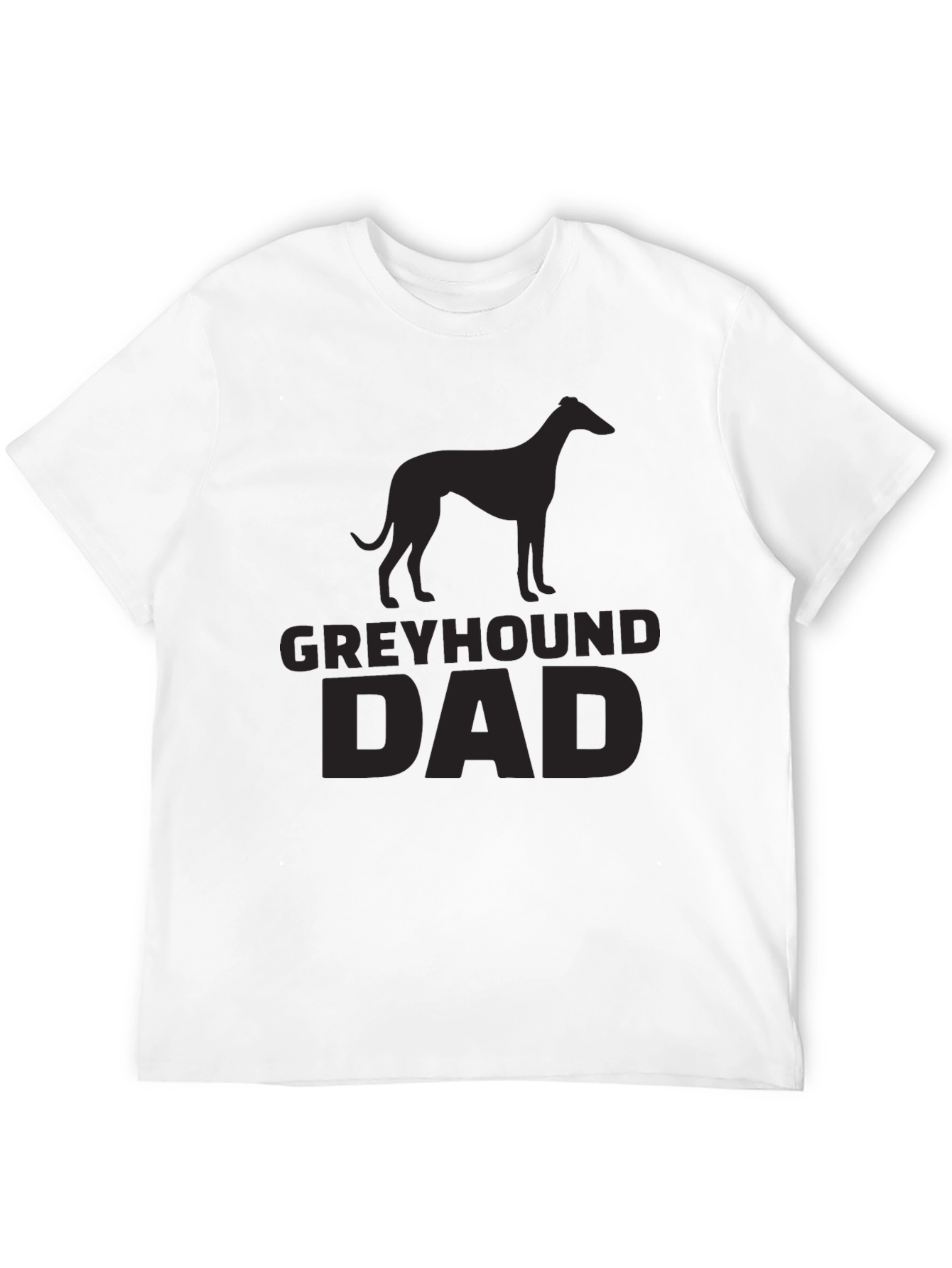 Greyhound Dad Black T-Shirt