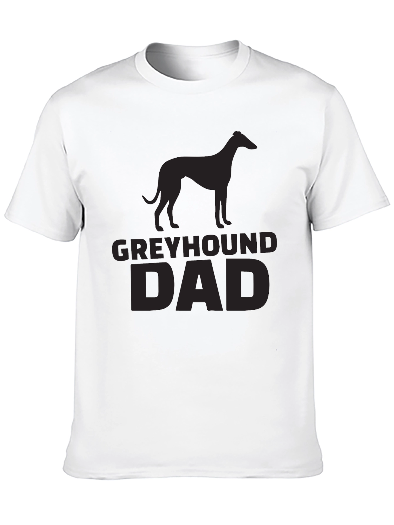 Greyhound Dad Black T-Shirt