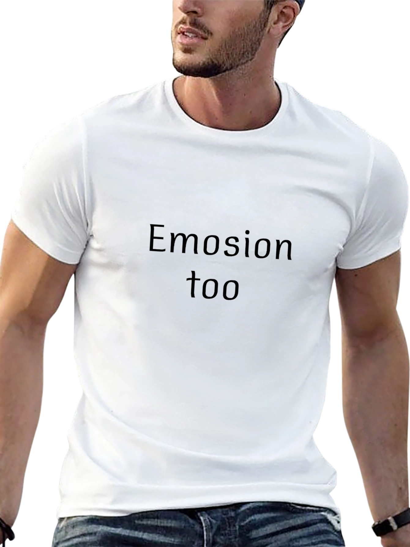 Emosion Too Black Graphic Tee - Modern Comfort
