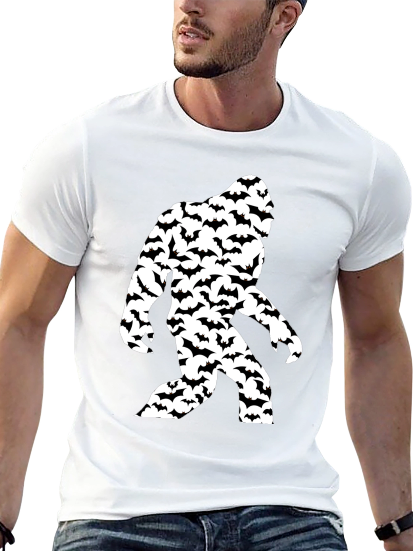 Bigfoot Bats Graphic T-Shirt - Black