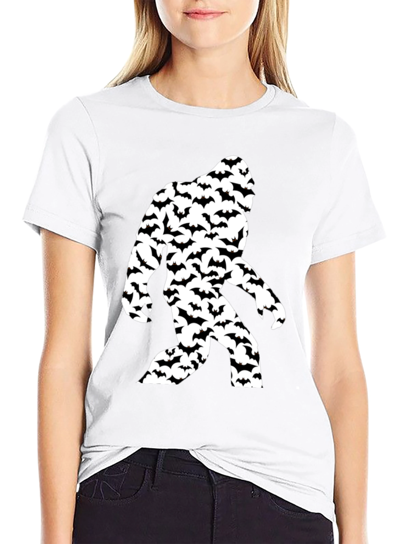 Bigfoot Bats Graphic T-Shirt - Black
