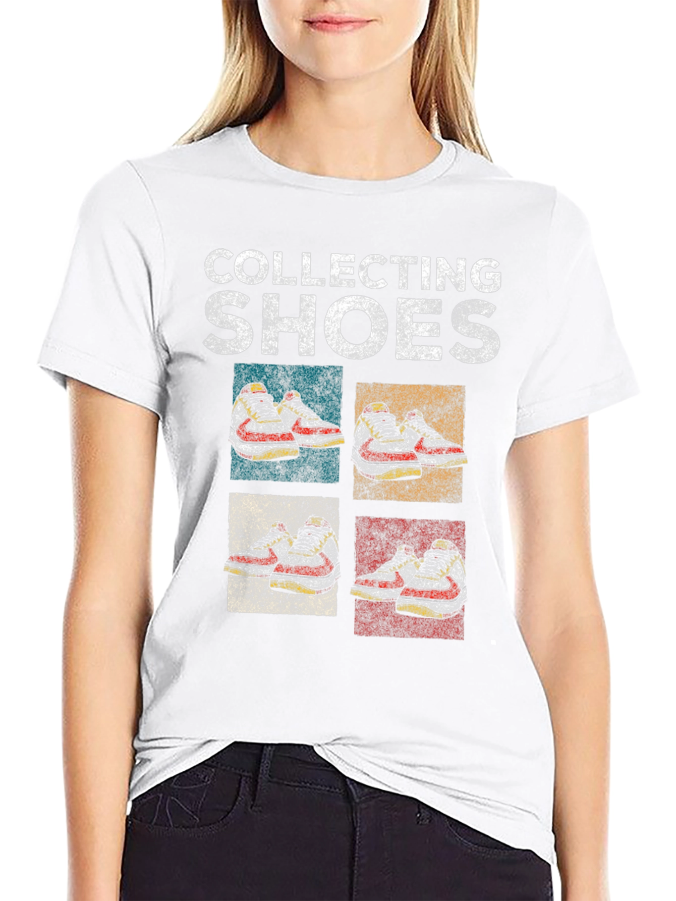 Collecting Shoes Graphic Tee - Mens Black T-Shirt
