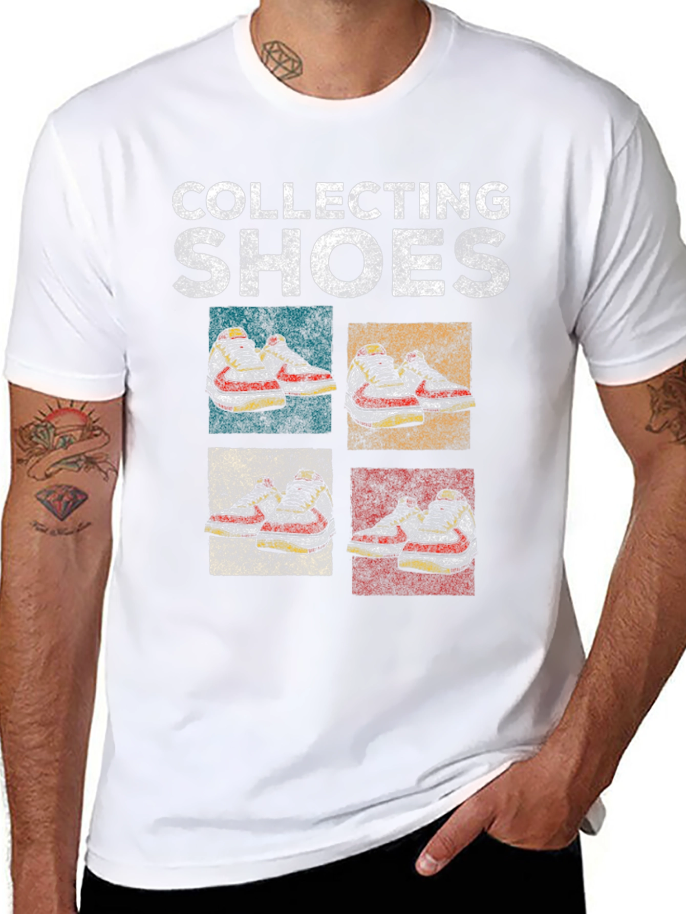 Collecting Shoes Graphic Tee - Mens Black T-Shirt