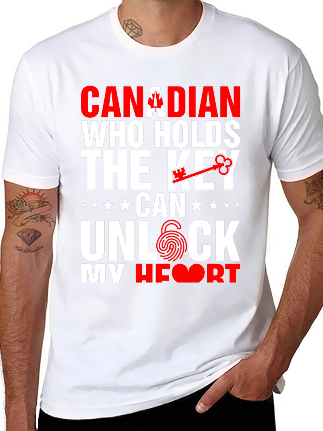 Canadian Heart Unlock T-Shirt