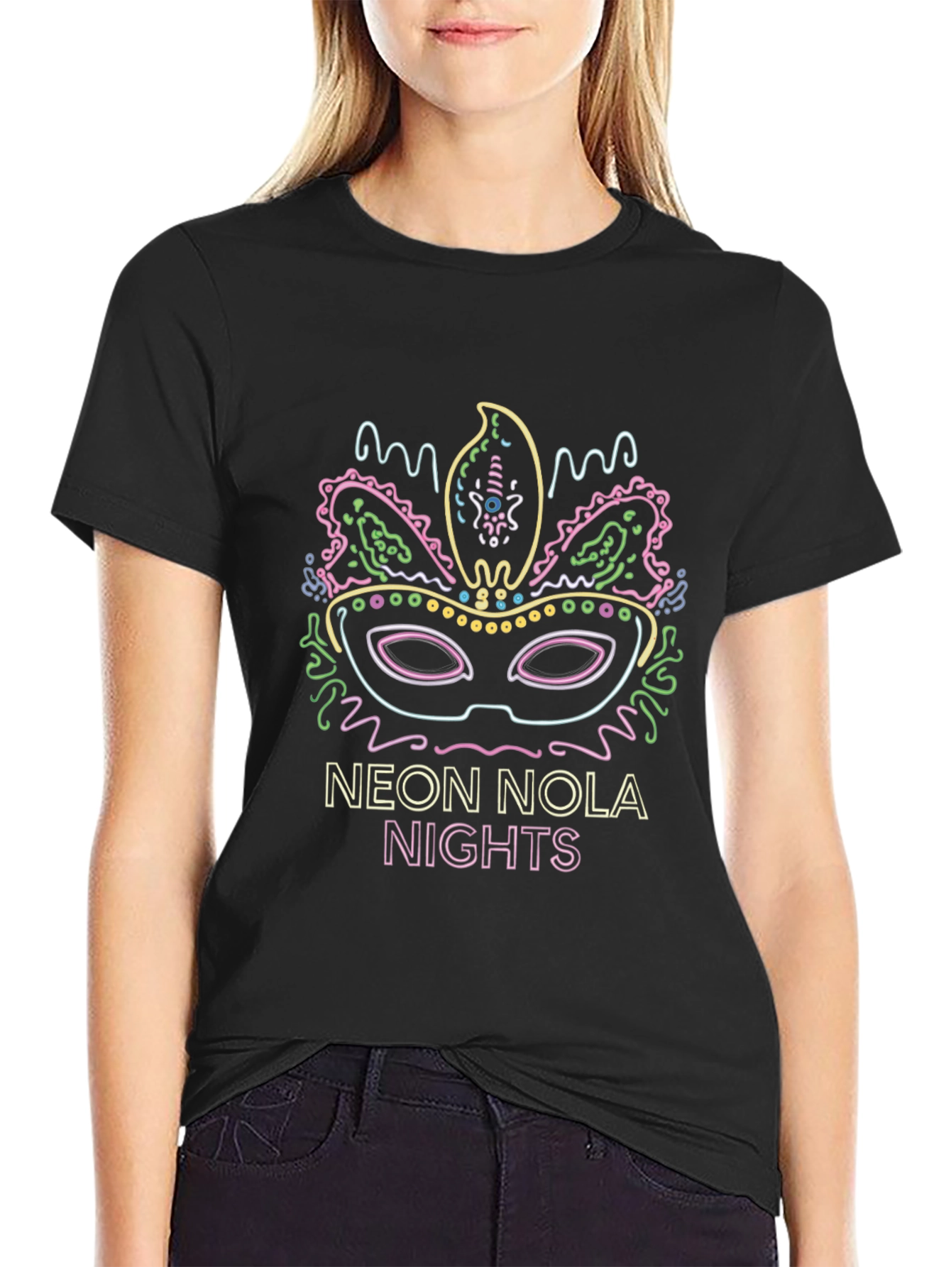 Neon NOLA Nights Graphic Tee