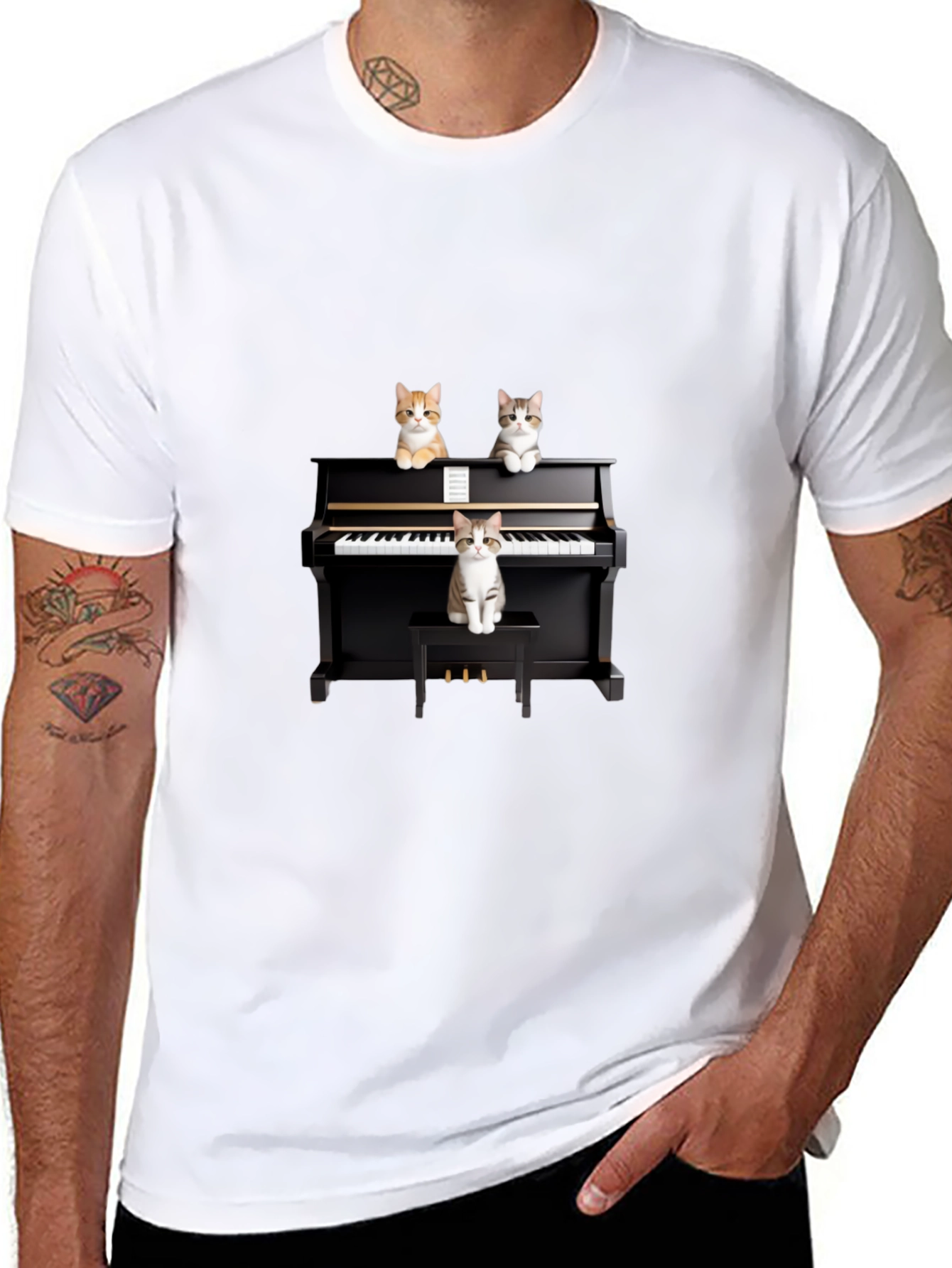 Cat Piano Concert T-Shirt