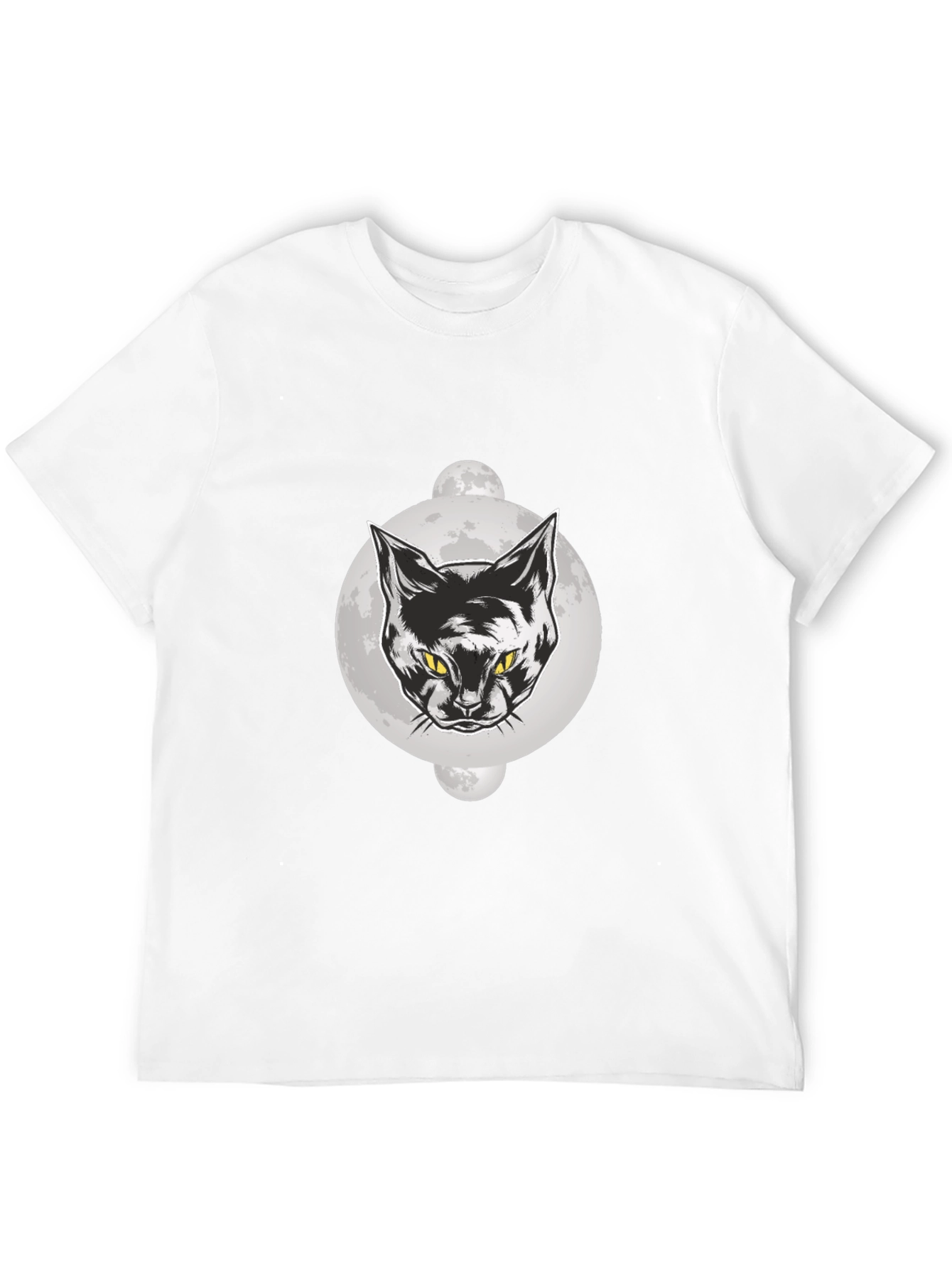 Black Cat Moon Graphic T-Shirt