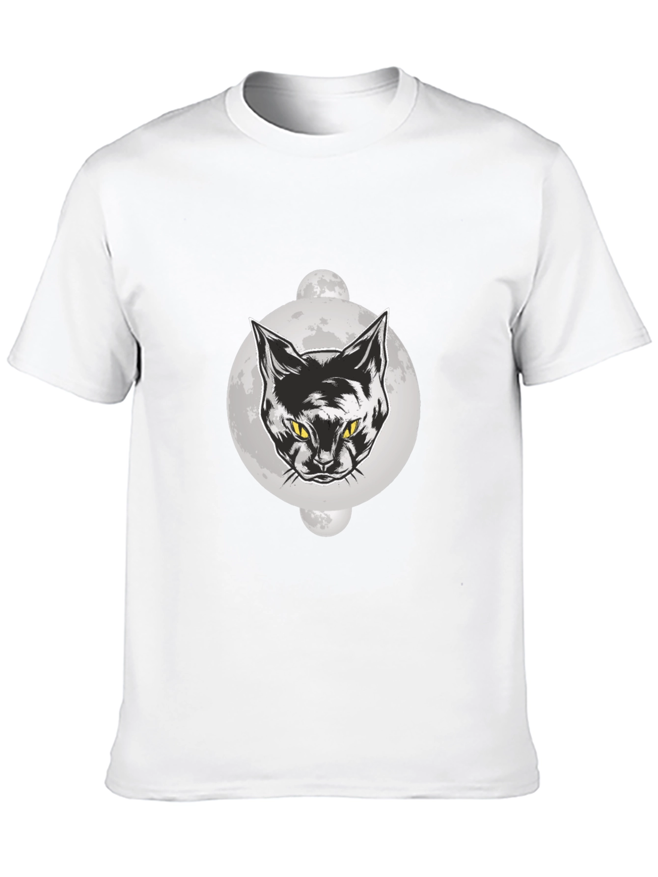 Black Cat Moon Graphic T-Shirt