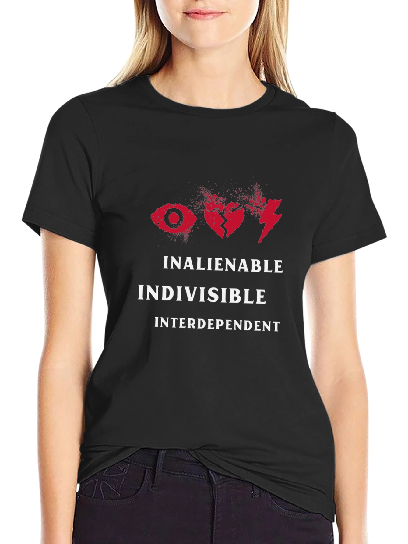 Inalienable Indivisible Interdependent Graphic Tee