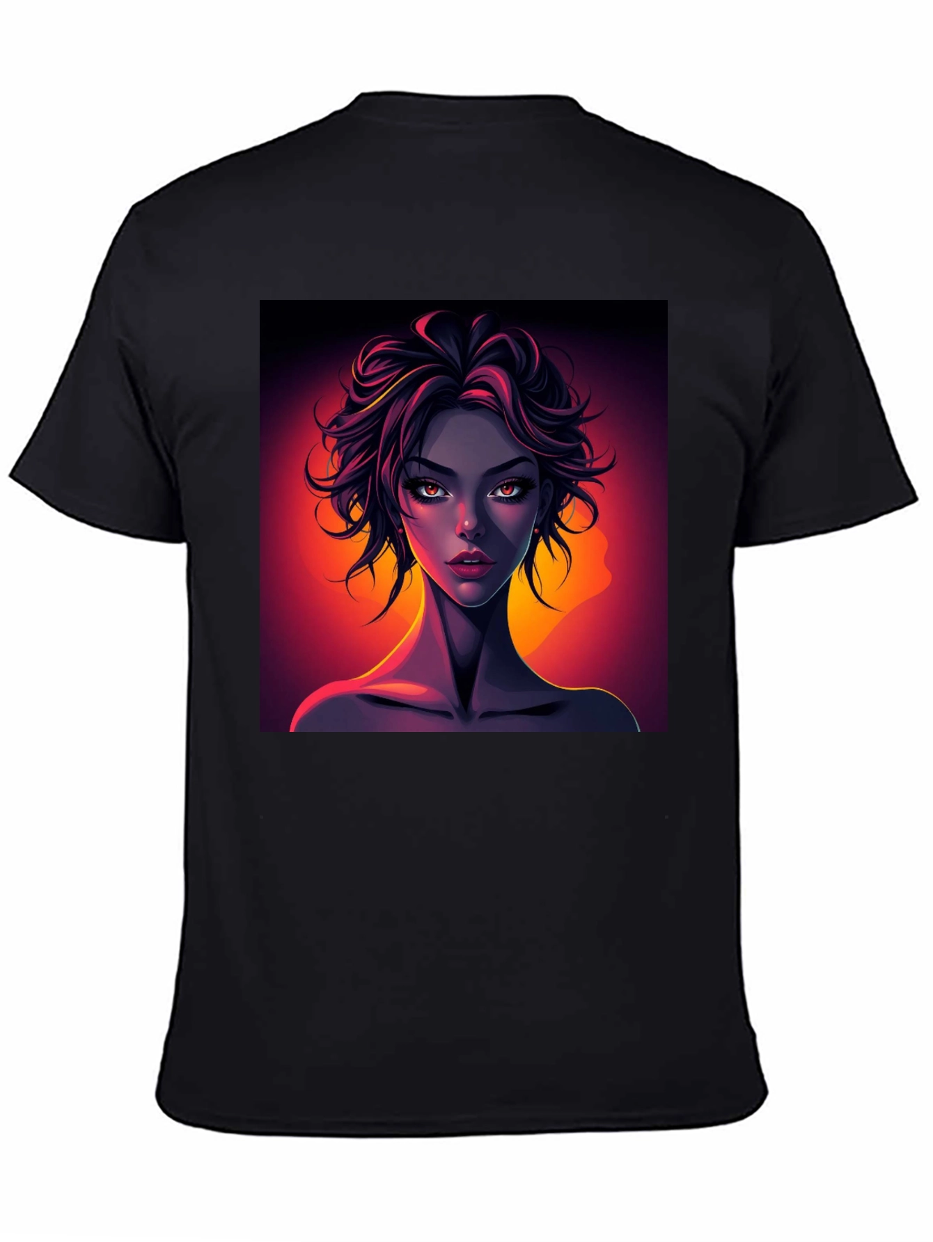 Graphic Tee - Woman Portrait Print