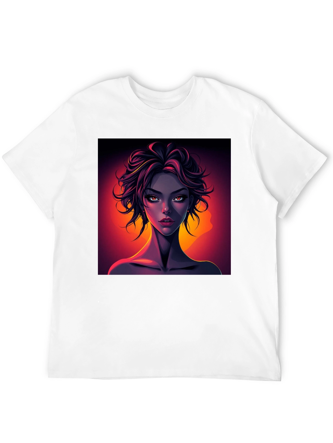 Graphic Tee - Woman Portrait Print