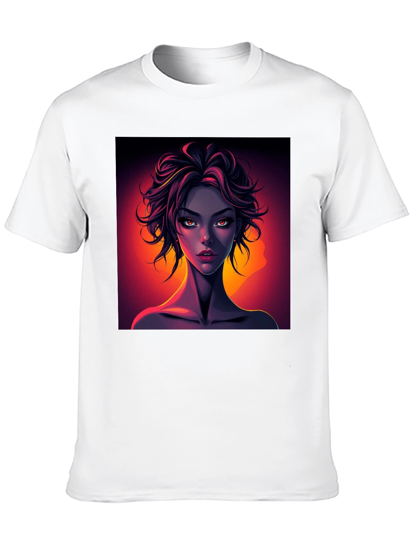 Graphic Tee - Woman Portrait Print