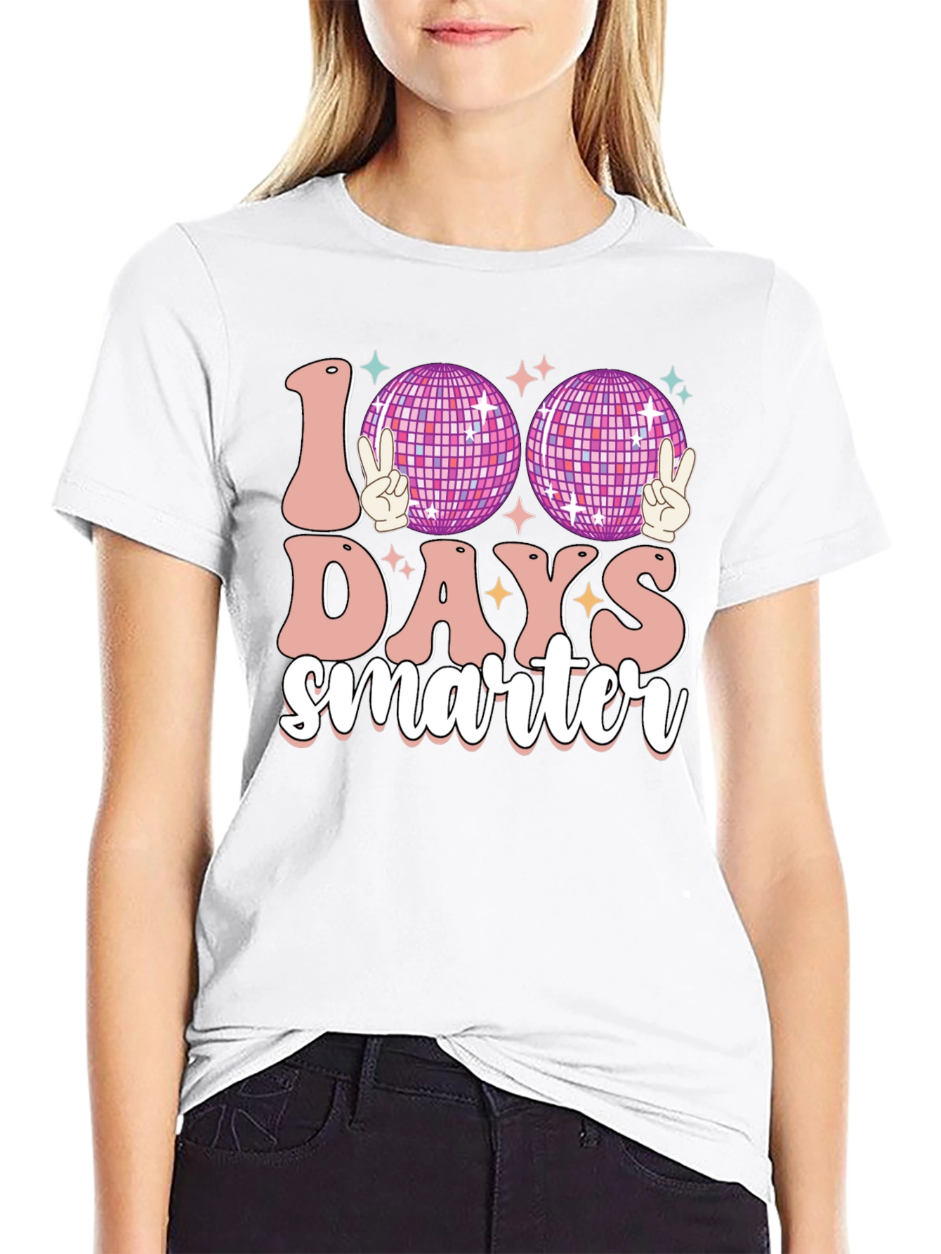 100 Days Smarter Disco Ball T-Shirt