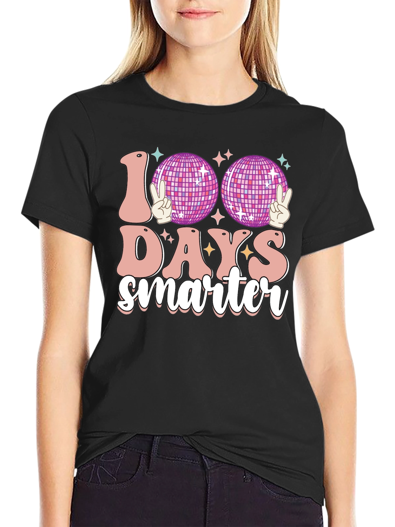 100 Days Smarter Disco Ball T-Shirt