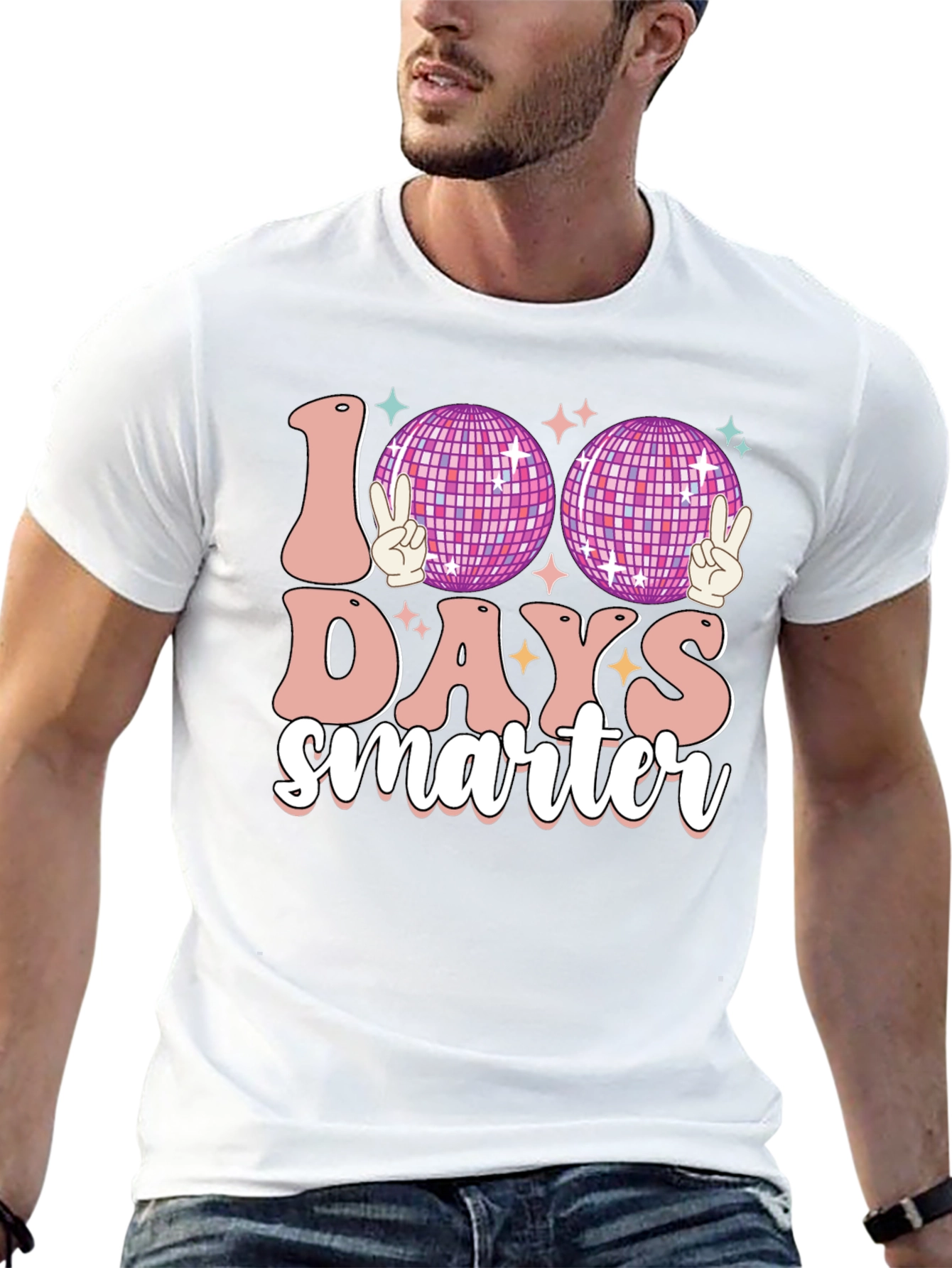 100 Days Smarter Disco Ball T-Shirt