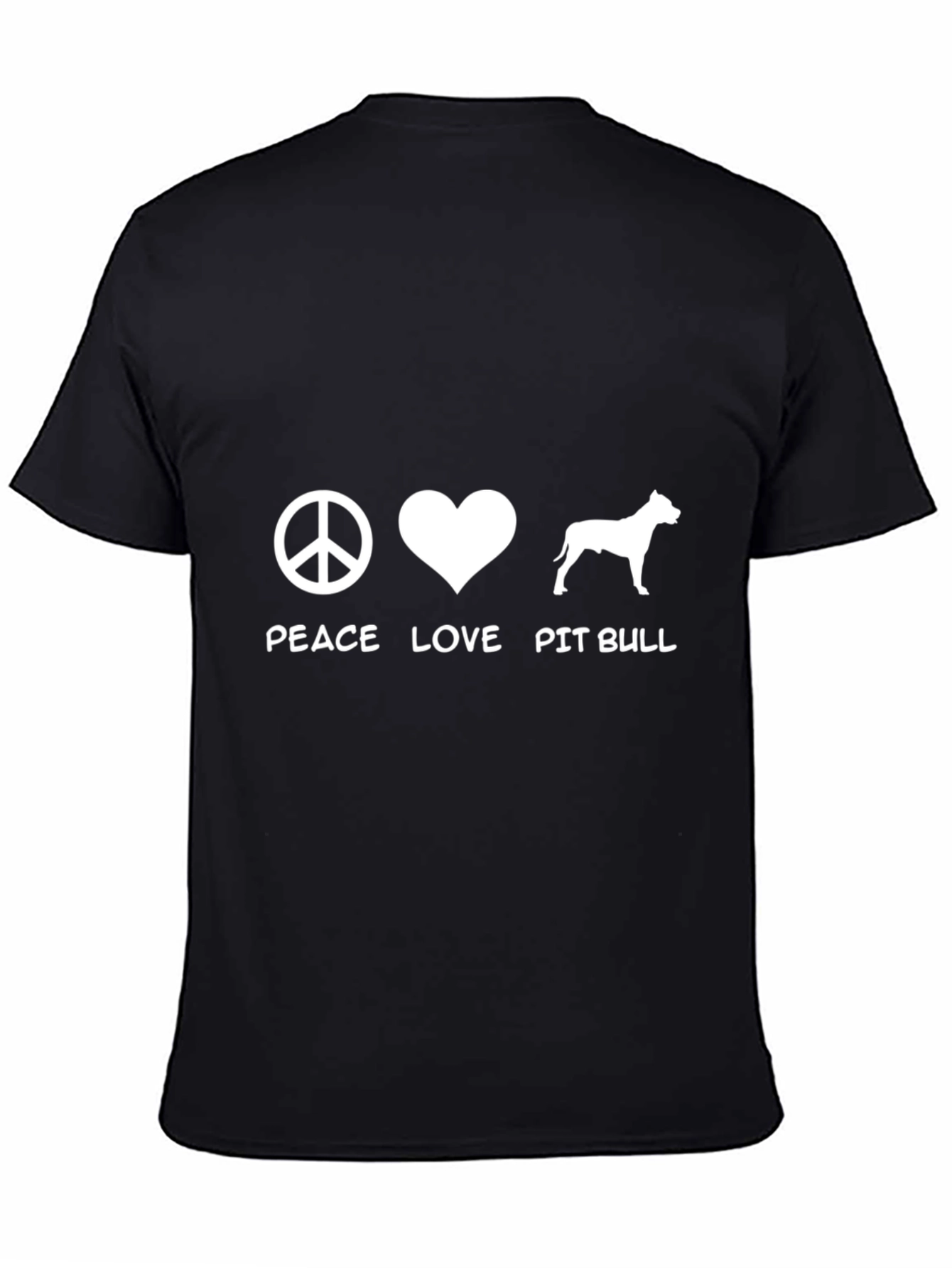 Peace Love Pit Bull Graphic Tee