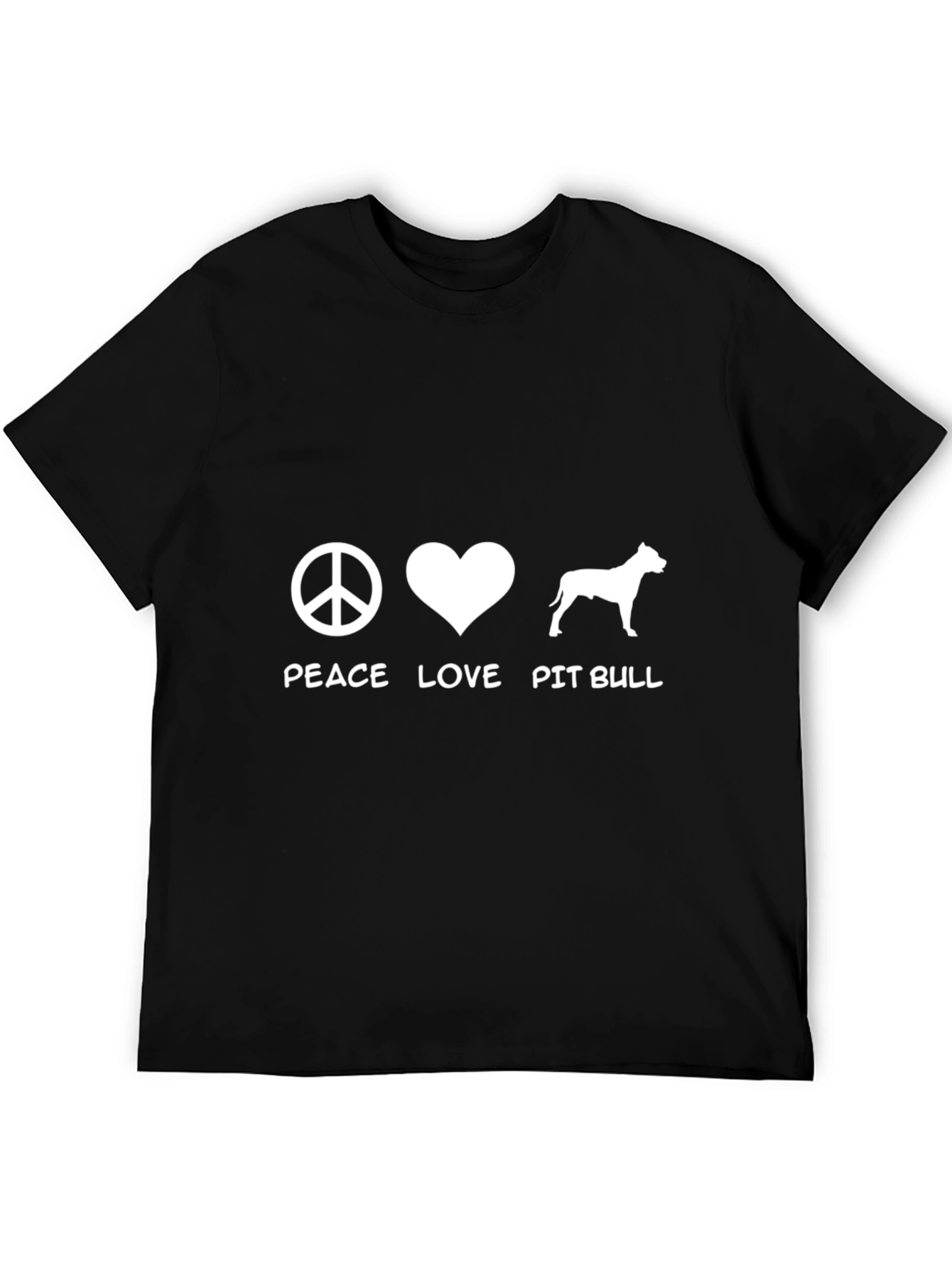 Peace Love Pit Bull Graphic Tee
