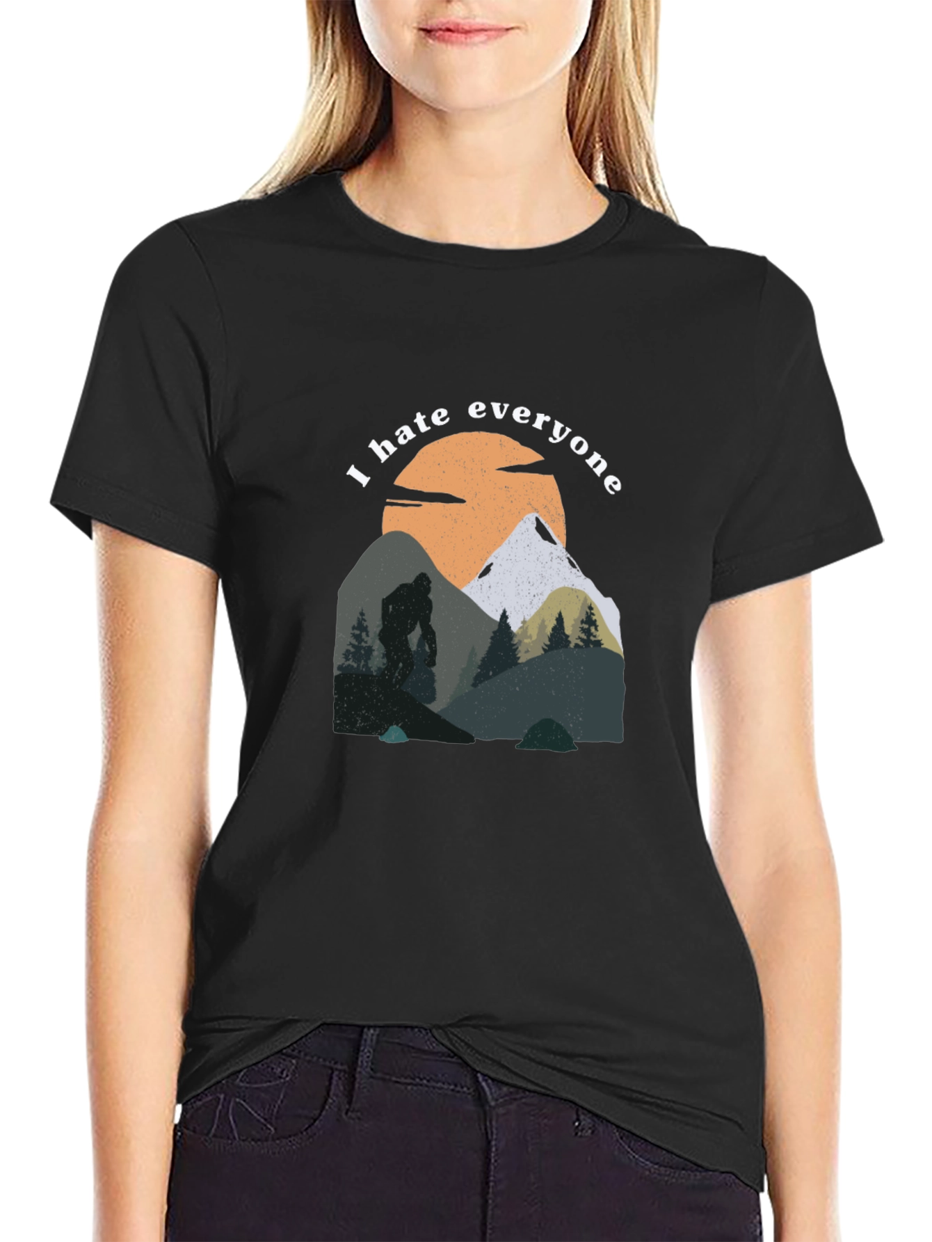 I Hate Everyone Bigfoot T-Shirt