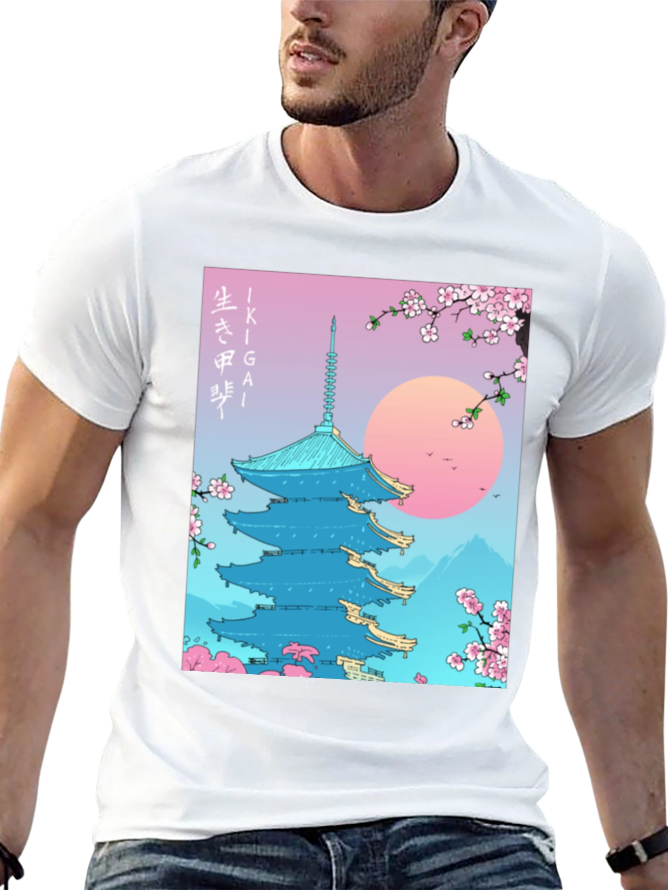 Ikigai Japanese Temple T-Shirt