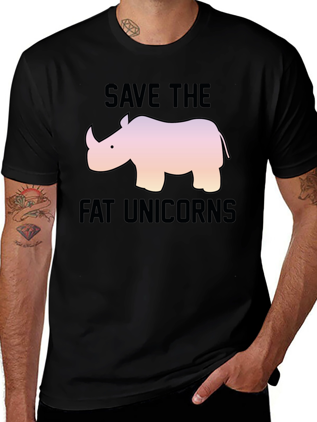 Save the Fat Unicorns Graphic Tee