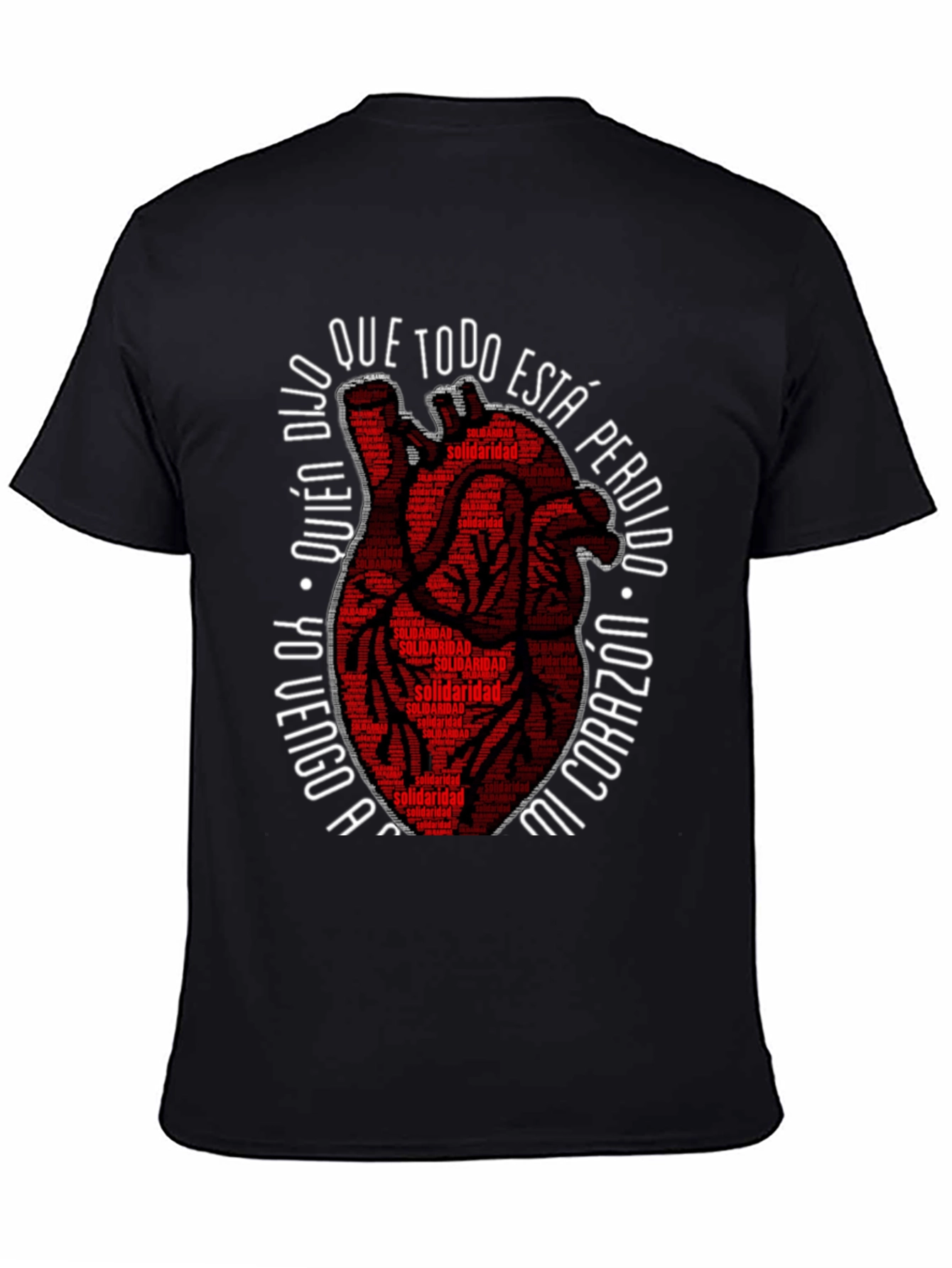 Solidaridad Heart Graphic Tee - Black