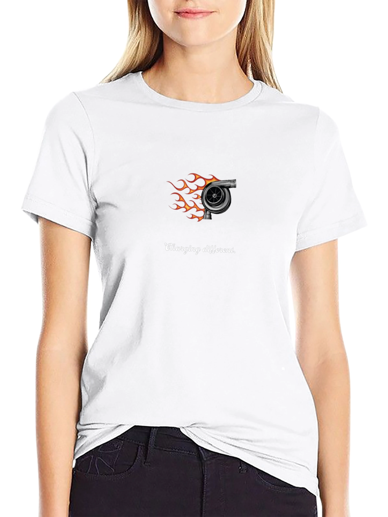Charging Different T-Shirt - Turbo Design