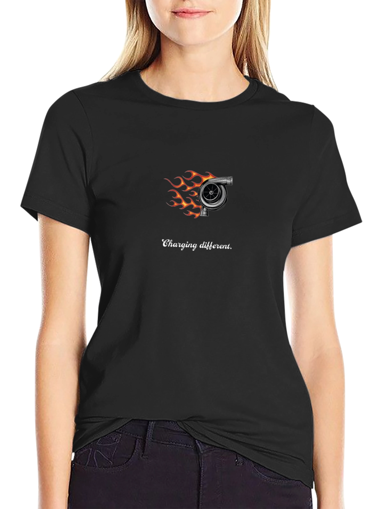 Charging Different T-Shirt - Turbo Design