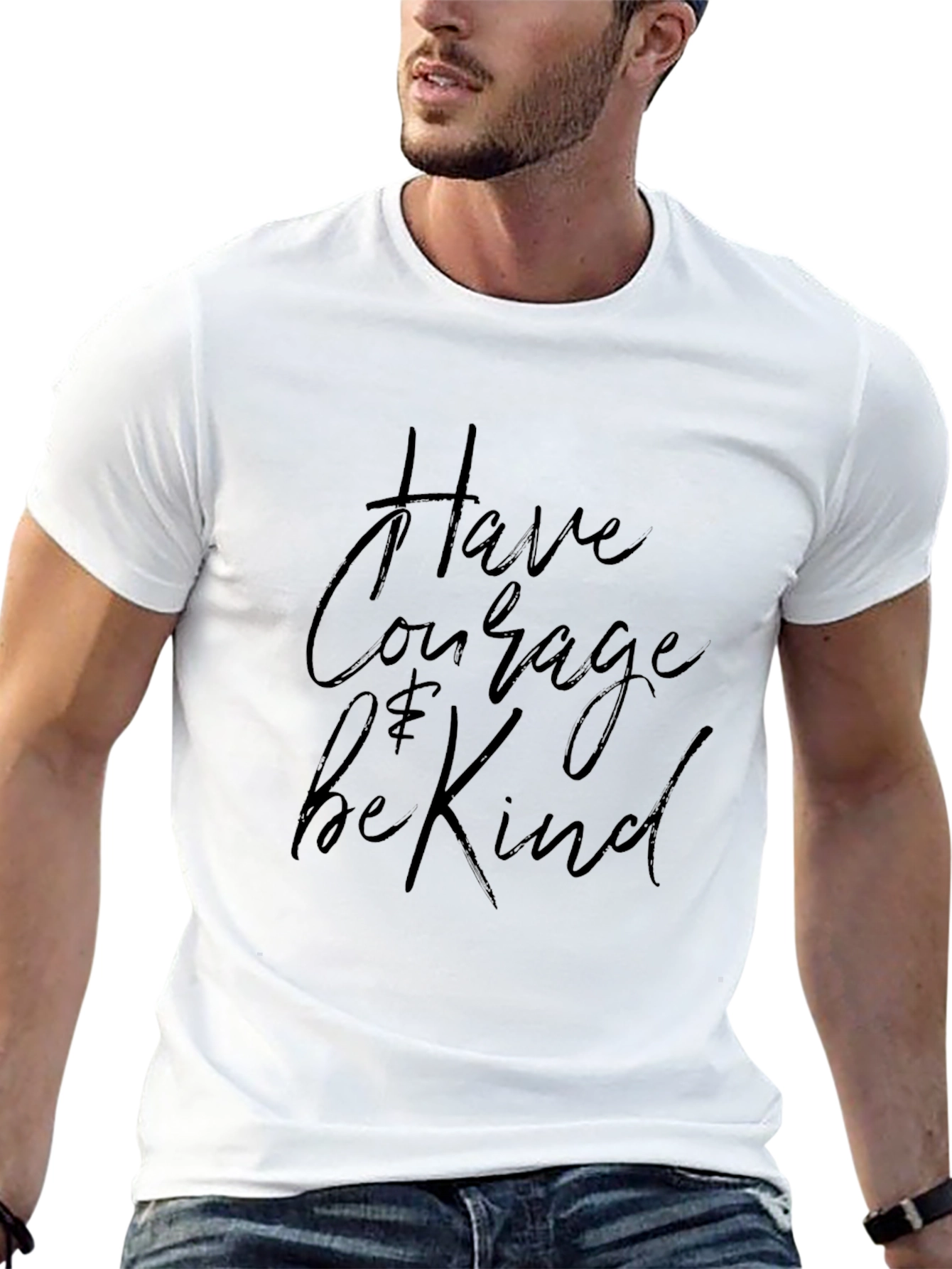 Courage & Kindness Black Graphic Tee
