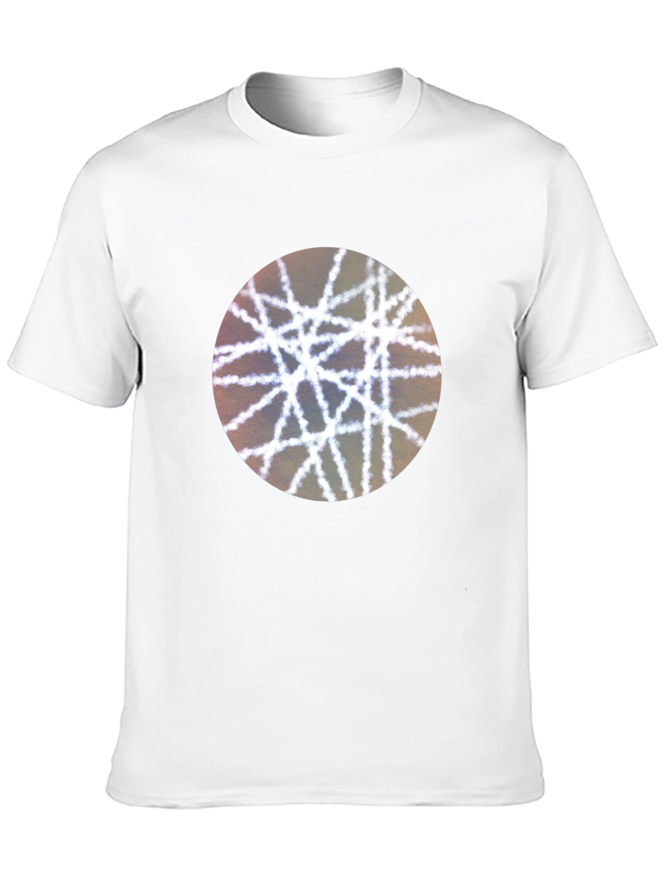Abstract Lines Graphic Tee - Modern Black T-Shirt