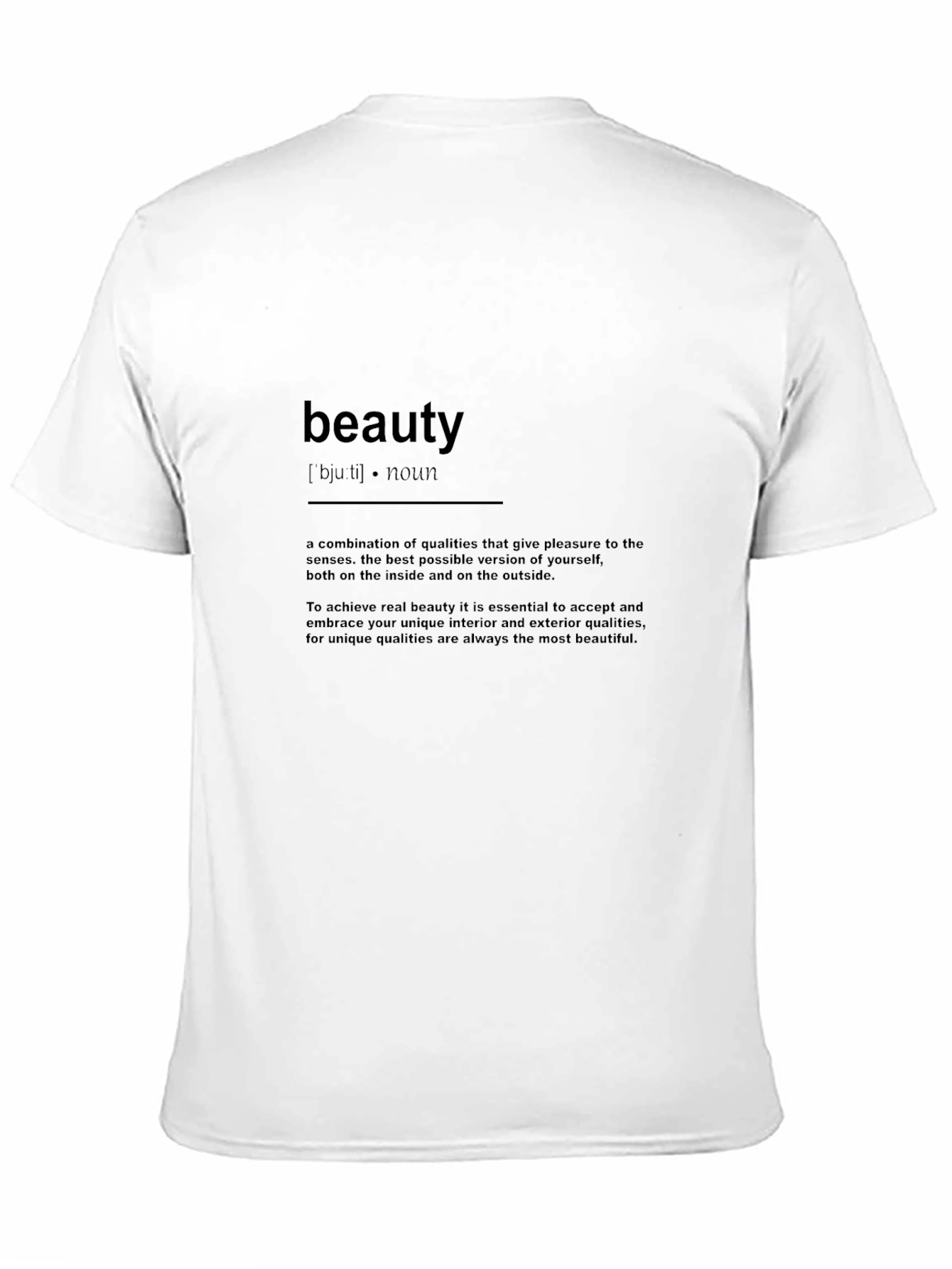 Beauty Definition Graphic Tee - Unisex Soft Cotton Shirt