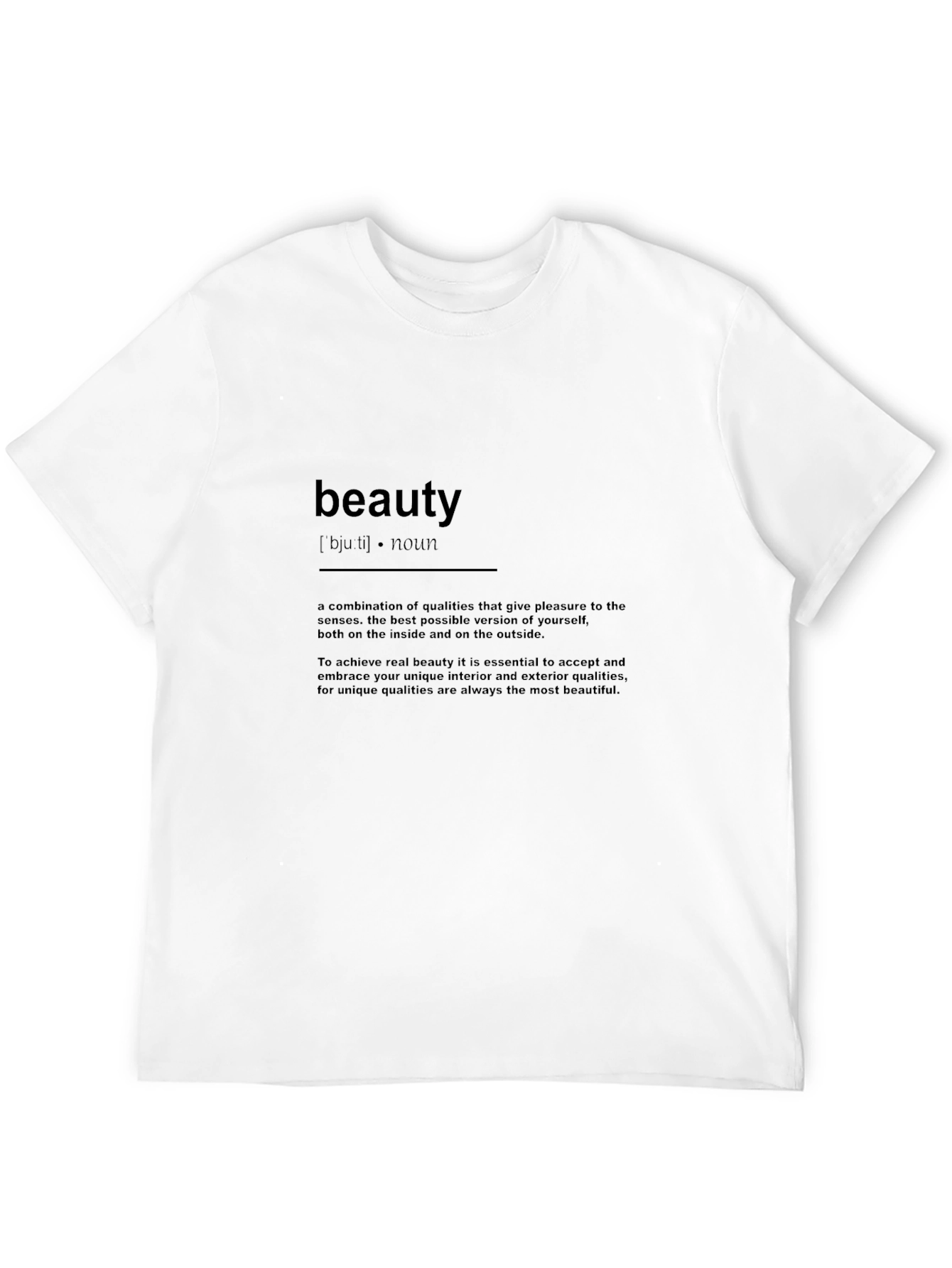Beauty Definition Graphic Tee - Unisex Soft Cotton Shirt