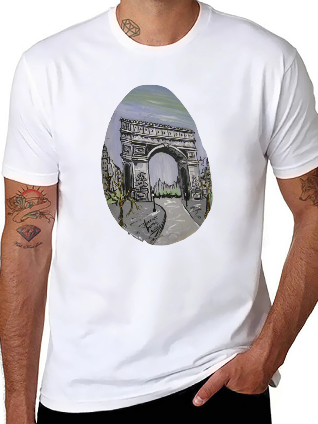 Paris Arc de Triomphe Graphic T-Shirt