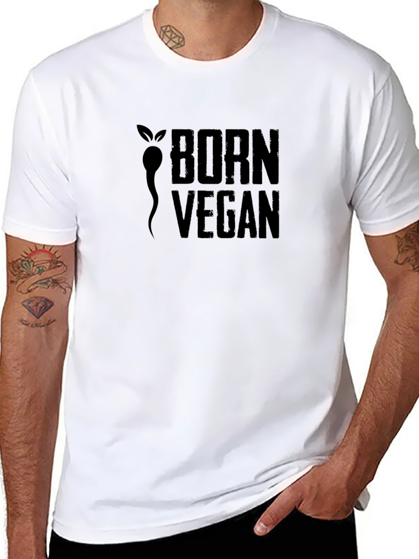 Born Vegan Black T-Shirt