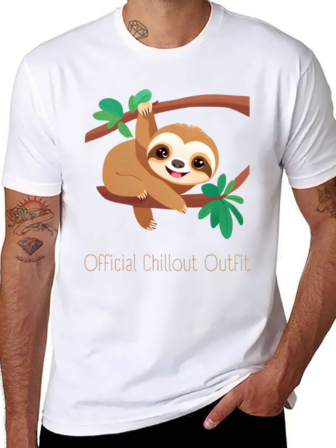 Chillout Outfit Sloth Graphic Tee